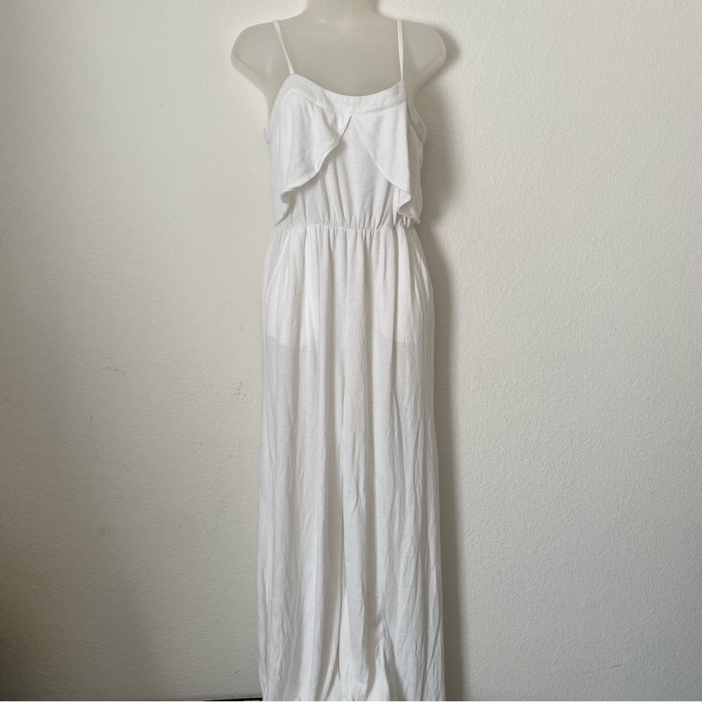 Coincidence and chance white jumpsuit strappy size small
